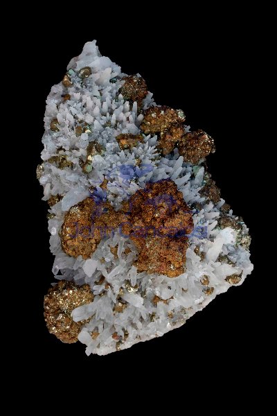 Chalcopyrite (CuFeS2) and Quartz (SiO2)- Butte - Montana - USA