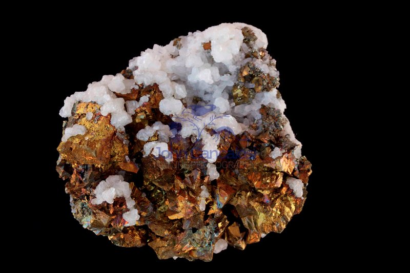 Chalcopyrite (CuFeS2) with calcite (CaCO3) - Romania