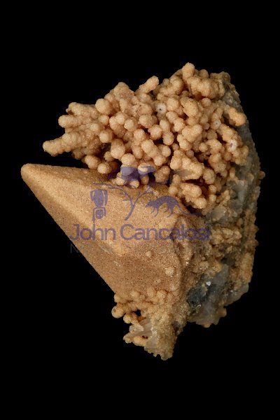 Calcite crystal covered with siderite - Bulgaria - Drouba Mine -