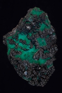 Heterogenite (dark)- Cobalt hydroxide - Malachite (green) - Cong