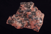 Hausmannite on Garnet (Andradite) - South Africa