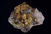 Chalcopyrite (CuFeS2) and Quartz - Peru