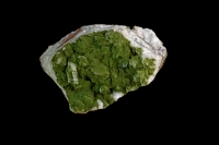 Duftite on Calcite - Tsumeb - Namibia