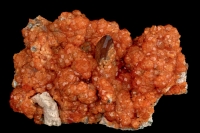 Spessartine Garnet with Smoky Quartz and Feldspar - China