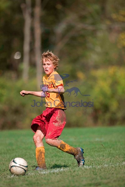 Boy Age 12 Playing Soccer - New York - USA