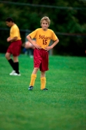 Boy Age 12 Playing Soccer - New York USA